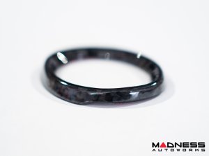 Maserati Ghibli Interior Trim - Carbon Fiber - Dashboard Clock Trim Cover - Feroce Carbon Maserati Ghibli Interior Trim - Carbon Fiber - Dashboard Clock Trim Cover - Feroce Carbon